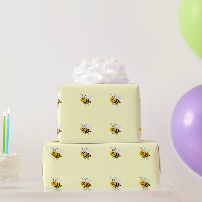 Papel De Regalo Abejas (Regalos de fiesta)