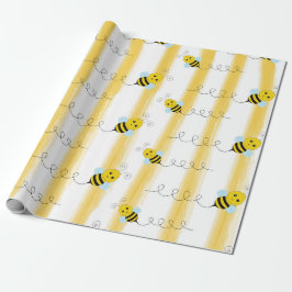 Papel de regalo Abejorro Abeja miel Regalo envolto