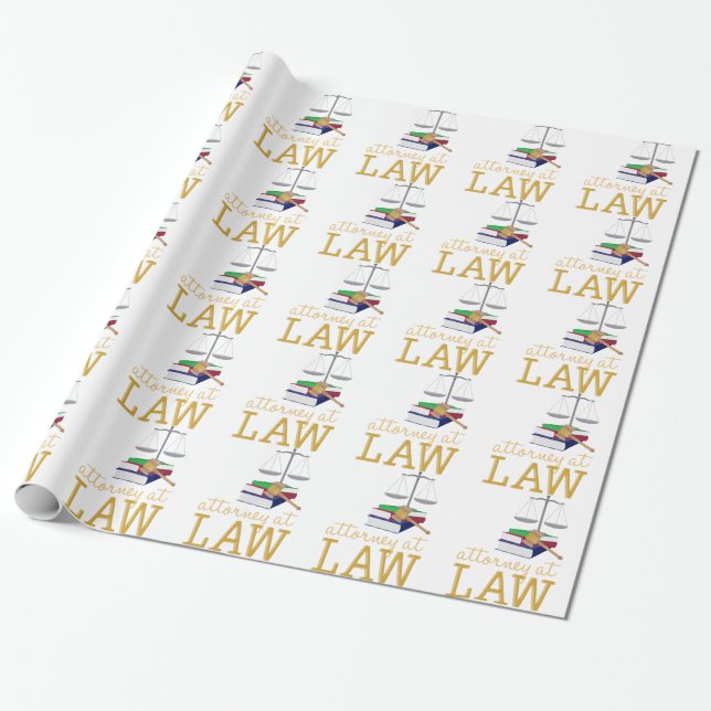 Papel De Regalo Abogado en la ley (Desenrollado)