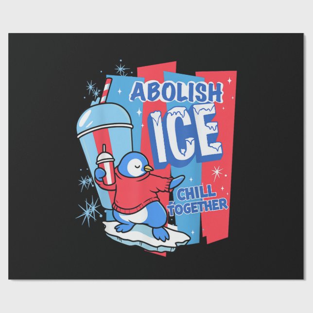 Papel De Regalo Abolir Hielo (Superficie plana)