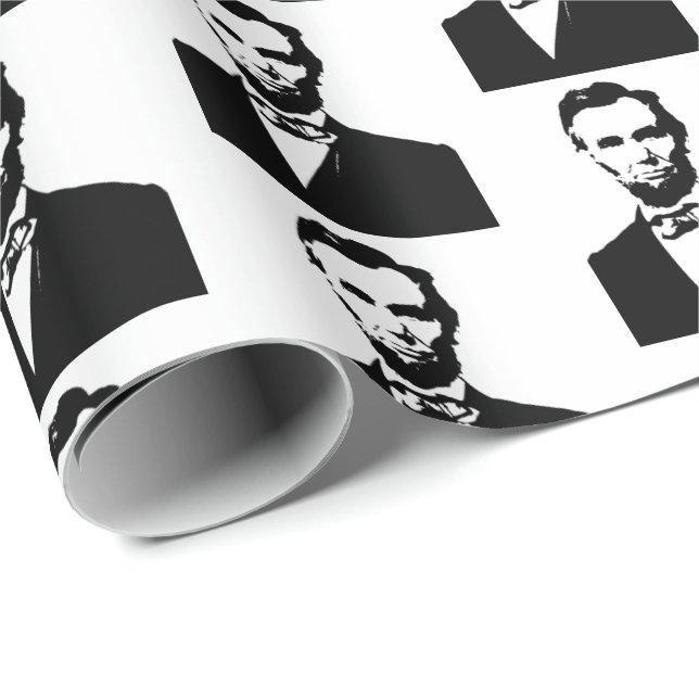 Papel De Regalo Abraham Lincoln President Estados Unidos (Esquina del rollo)