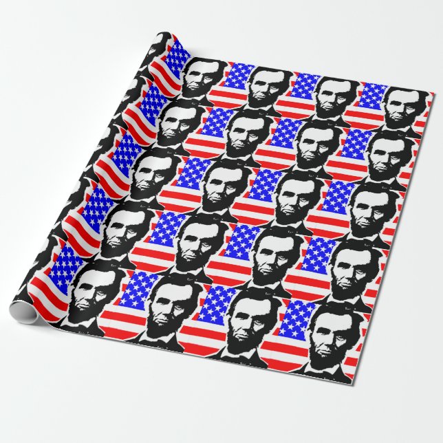 PAPEL DE REGALO ABRAHAM LINCOLN-UNION (Desenrollado)