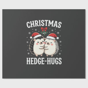 Papel De Regalo Abrazos de Navidad Erizo Lindo Erizo Fiesta