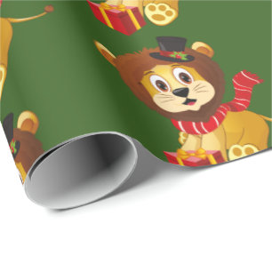 Papel De Regalo Abrigo de la celebración de días festivos del le