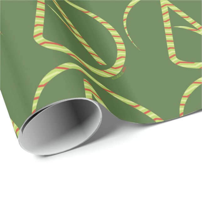 Papel De Regalo Abrigo de regalo de vacaciones ateo del símbolo (Esquina del rollo)