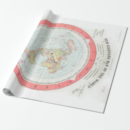 Papel De Regalo Abrigo del MUNDO de Gleason "NUEVO MAPA ESTÁNDAR"