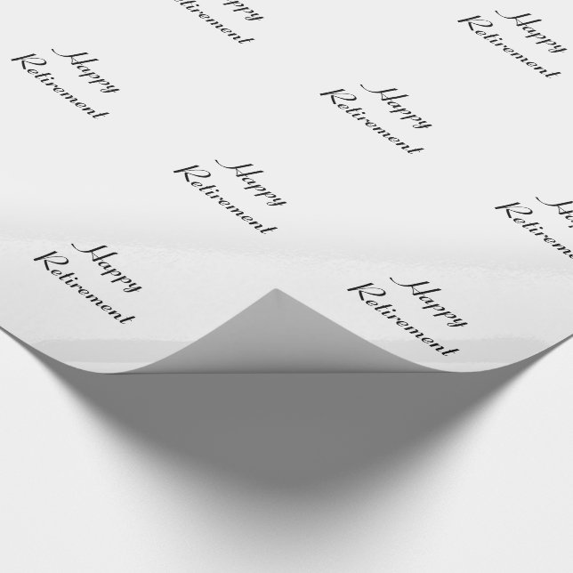 Papel De Regalo Abrigo del retiro, negro y blanco de regalo (Esquina)