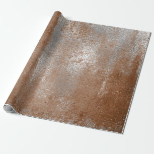 Papel De Regalo Abrigo marrón de plata apenado del moho de Brown