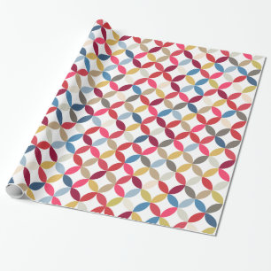 Papel De Regalo Abrigo modelado colorido de los cuartos circulares