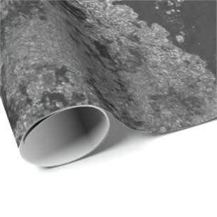 Papel De Regalo Abrigo sucio gris apenado del grafito negro de