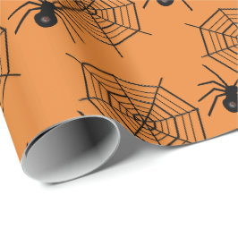 Papel De Regalo Abrigo tejado de la araña y del fiesta de