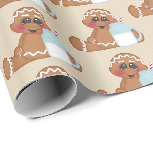 Papel De Regalo Abrigo tejado fiesta de Navidad linda de la (Esquina del rollo)