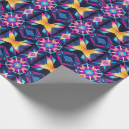 Papel De Regalo Abstracción geométrica neonesa
