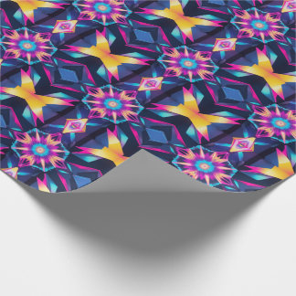 Papel De Regalo Abstracción geométrica neonesa