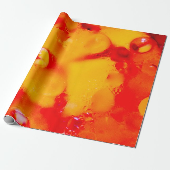Papel De Regalo Abstracción roja (Desenrollado)