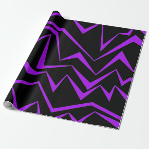 Papel De Regalo Abstract, bold, vibrant geometric zigzag pattern
