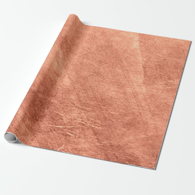 Papel De Regalo Abstract brushed copper surface metallic texture.  (Desenrollado)