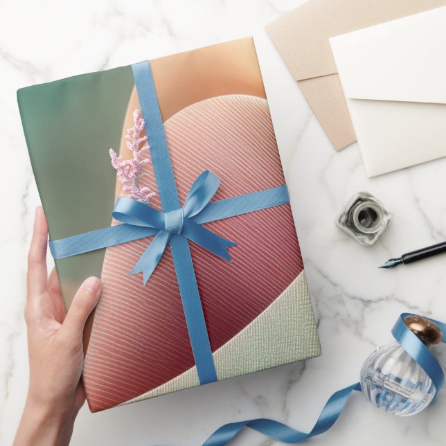 Papel De Regalo Abstract Drapery with Pastel Gradient Flow (Regalar)