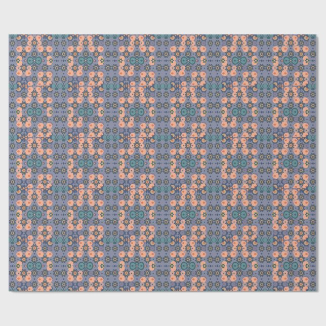 Papel De Regalo Abstract Dream Wave – Vibrant Surreal Flow (Superficie plana)