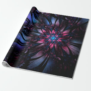 Papel De Regalo Abstract fractal flower design. 