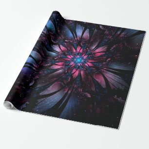 Papel De Regalo Abstract fractal flower design. 