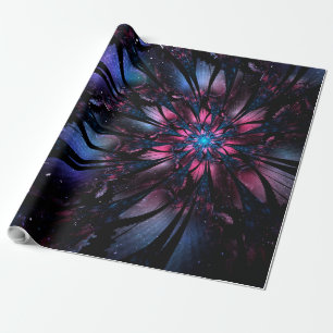 Papel De Regalo Abstract fractal flower design.  