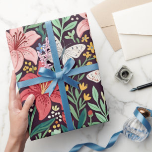 Papel de regalo Abstract Lilies Cottagecore