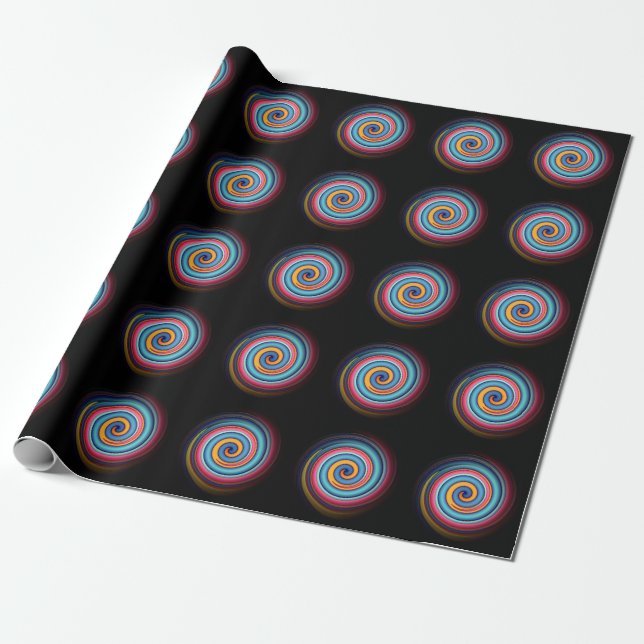 Papel De Regalo Abstract Lollipop  (Desenrollado)