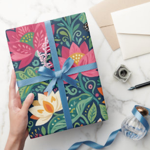 Papel de regalo Abstract Lotus Monarch