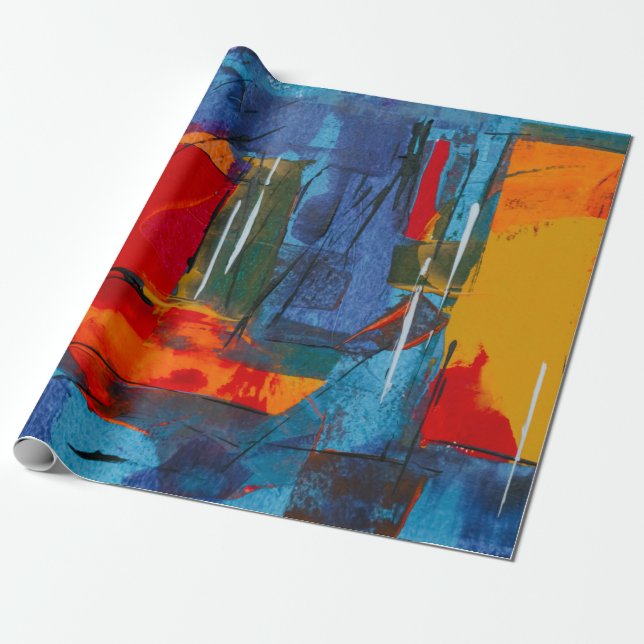 Papel De Regalo Abstract painting (Desenrollado)
