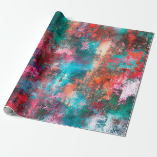 Papel De Regalo Abstract painting. Brushstrokes, spots of paint. M
