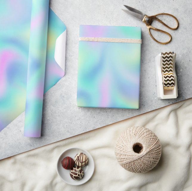 Papel De Regalo Abstract Pretty Pastel Swirls Pattern (Artesanía)