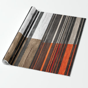 Papel De Regalo Abstract Stripes Pastel Wood