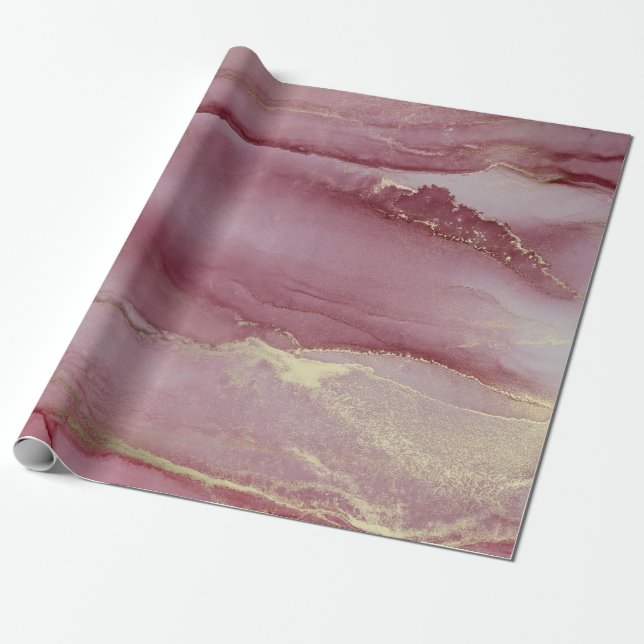 Papel De Regalo Abstract Viva Magenta  (Desenrollado)