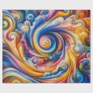 Papel De Regalo Abstracto de la nalga arco iris