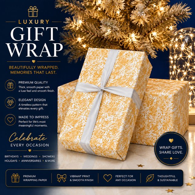 Papel de regalo abstracto dorado (Subido por el creador)