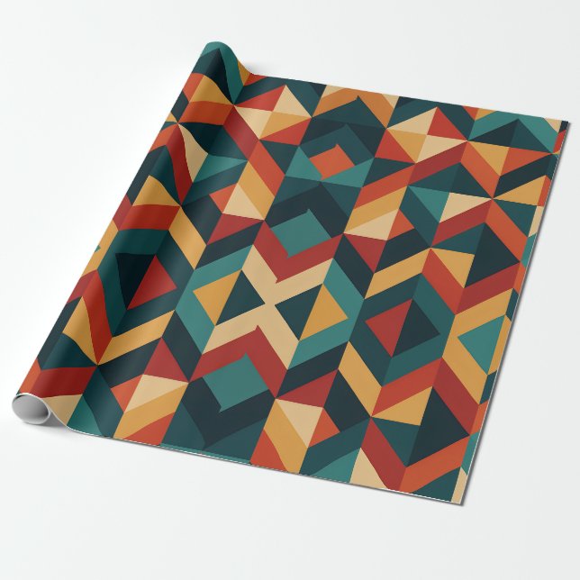 Papel De Regalo abstracto geométrico (Desenrollado)