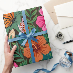 Papel de regalo Abstracto Hibiscus Monarch