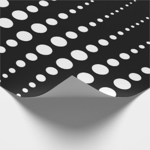 Papel De Regalo Abstracto moderno elegante líneas blancas negras p