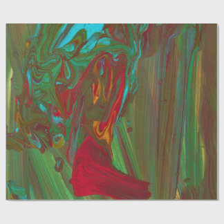 Papel De Regalo Abstracto Negrita De Trapos A Rico