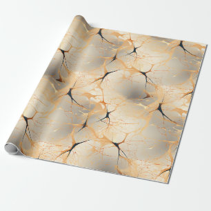 Papel De Regalo Abstracto Negro y Beige