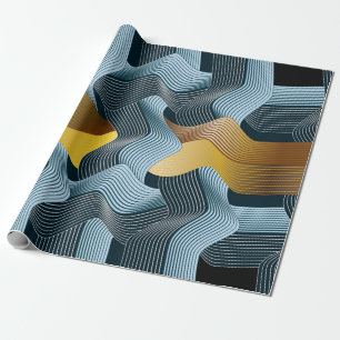 Papel De Regalo Abstracto ornamento sin fisuras con ondas