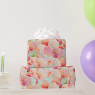 Papel De Regalo Abstracto Watercolor Hielo Crema Scoops Guay Paste