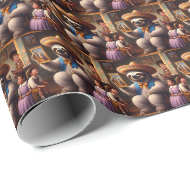Papel De Regalo Abuelo de Sloth (Esquina del rollo)