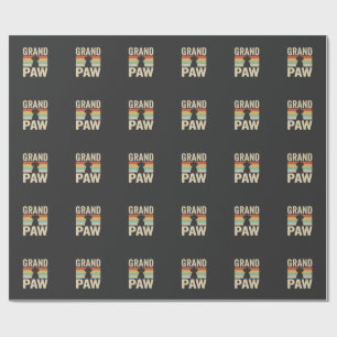 Papel De Regalo Abuelo Pata Perro Vintage Retro