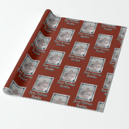 Papel De Regalo Abuelos Fotografía Feliz Navidad Abuela Rojo