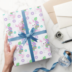 Papel De Regalo Abundantes y huevos de Pascua   Pascua