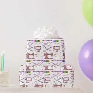 Papel De Regalo Accesorios de coser vintage para sastre de marchas