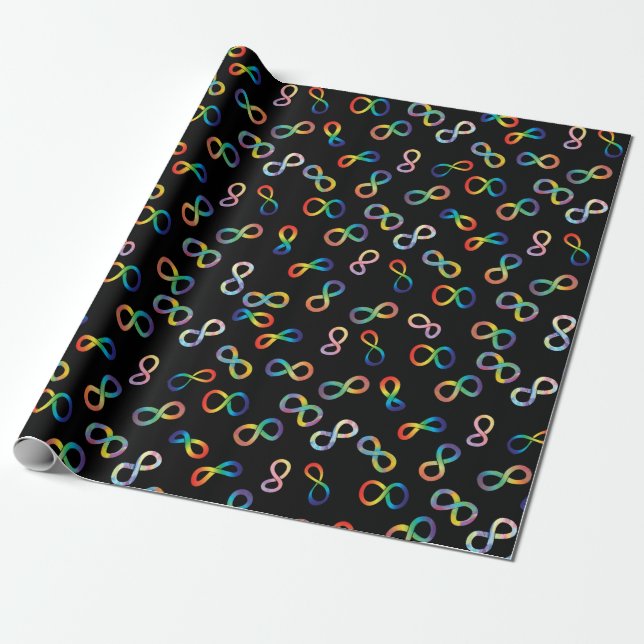 Papel De Regalo Aceptación de la neurodiversidad del orgullo autis (Desenrollado)