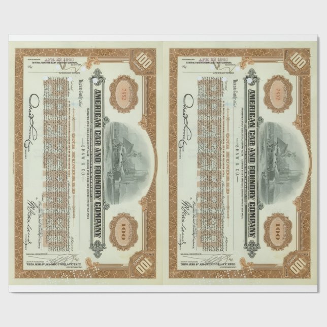 Papel De Regalo ACF stock (Superficie plana)